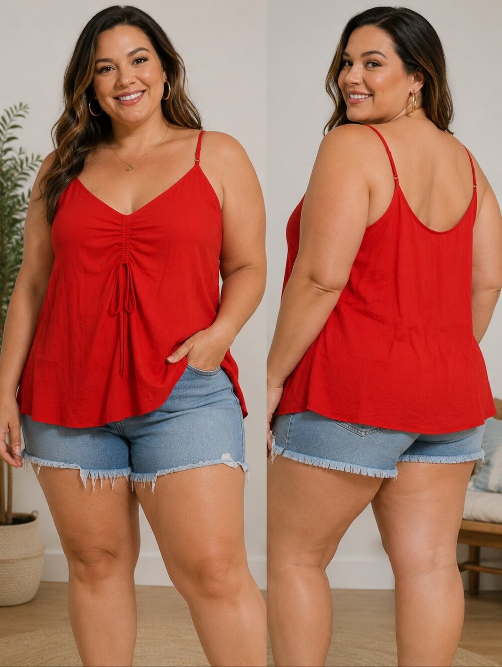 Ava & Viv Red Tank Top